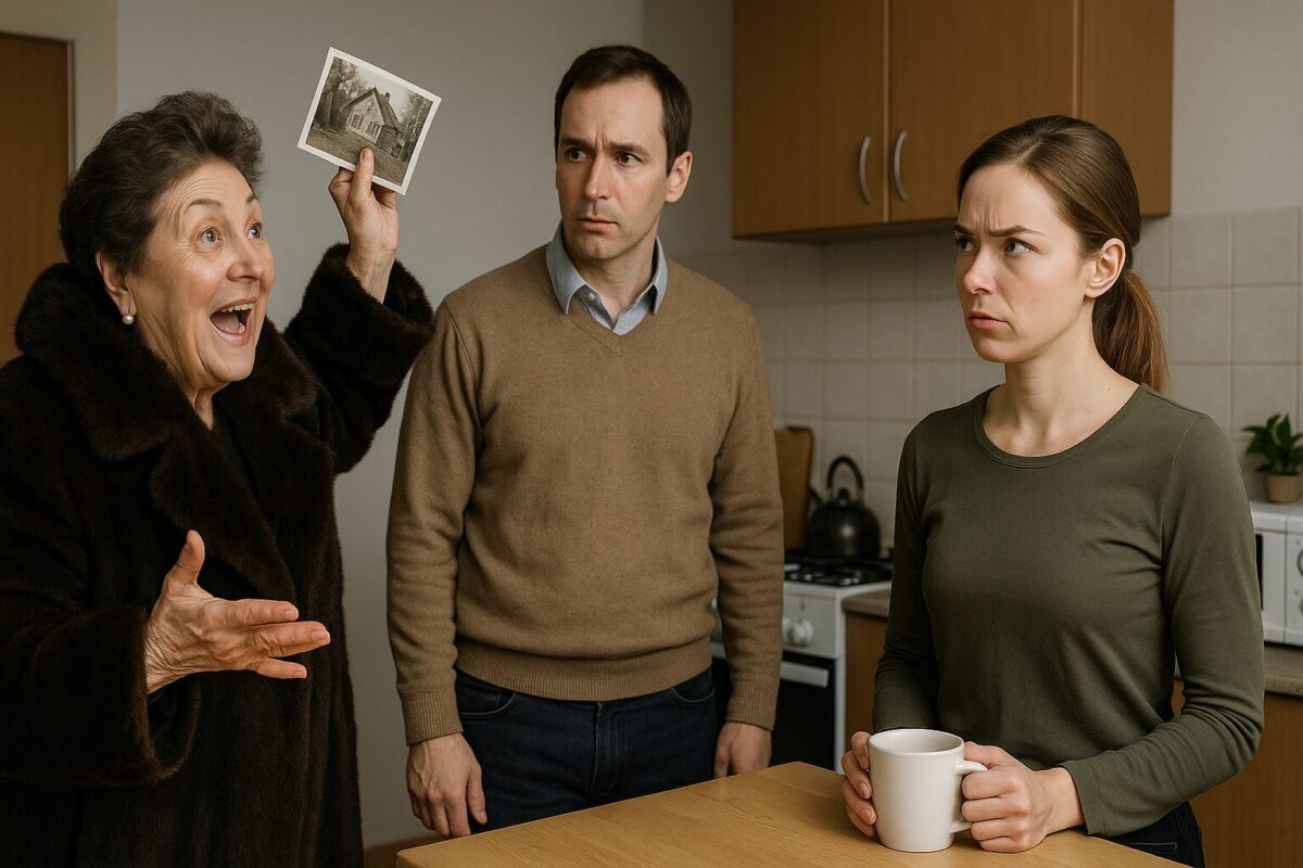 Свекровь с фото «подарочной» дачи спорит с невесткой на кухне.