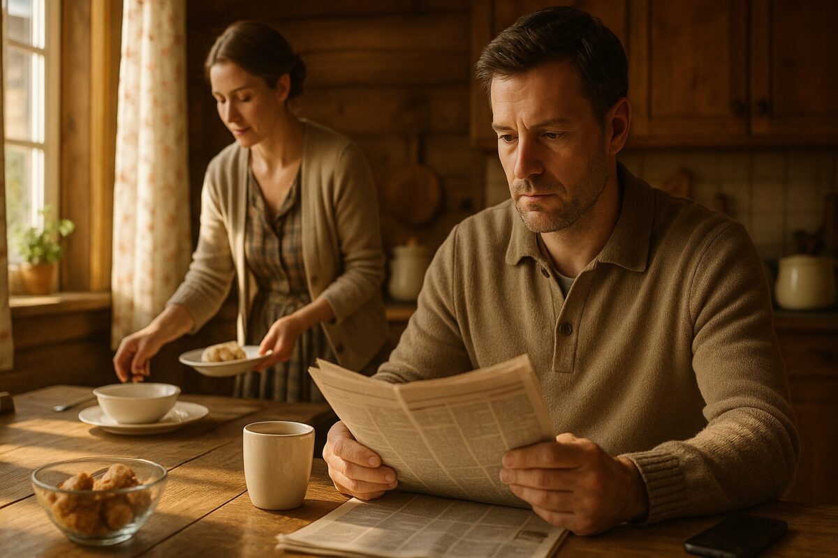 Семейная драма на деревенской кухне между супругами