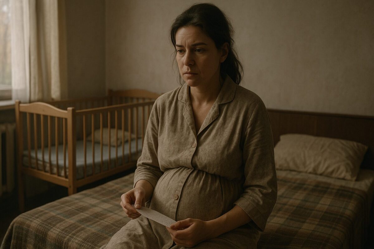 Беременная тройней женщина читает прощальную записку мужа, который бросил её в квартире. Реальная история предательства, 1993 год