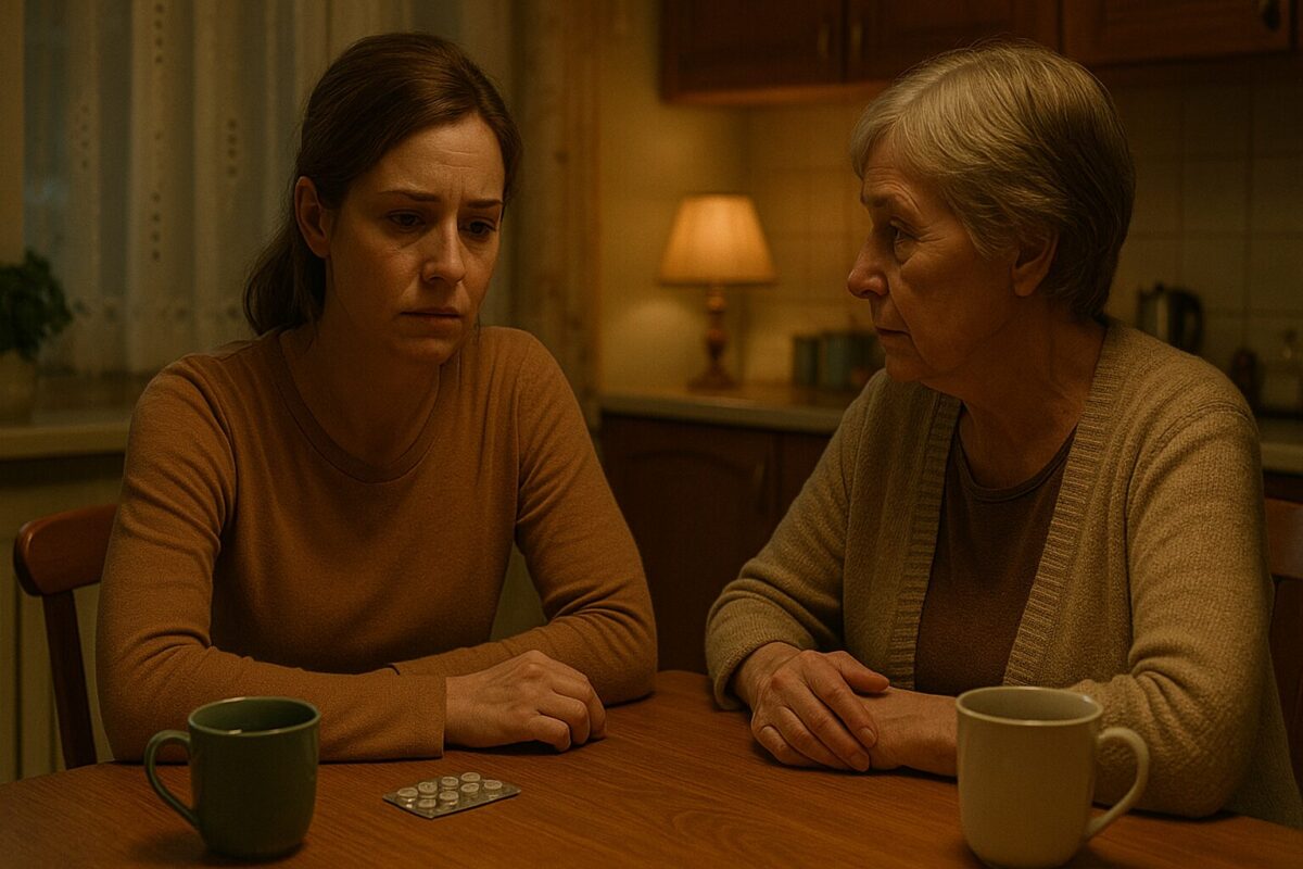 Визит к свекрови — напряжение, тайна, предательство в семье.