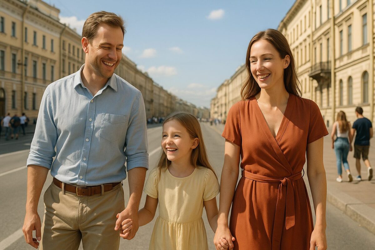 Чужой ребёнок стал родным — семейная прогулка по Петербургу