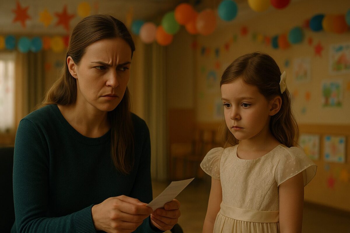 Жена унизила ребёнка в праздничном зале детского дома