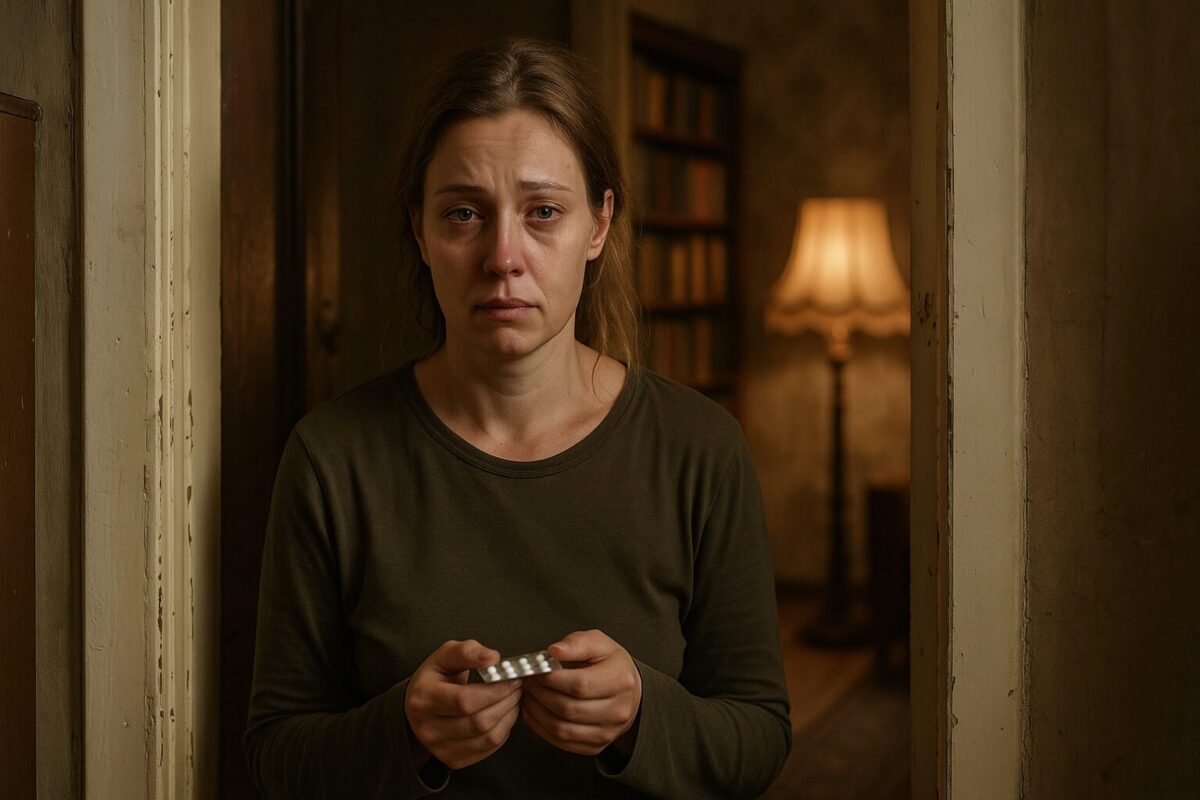 Снова оказалась в старой квартире — женщина в прихожей со следами слёз