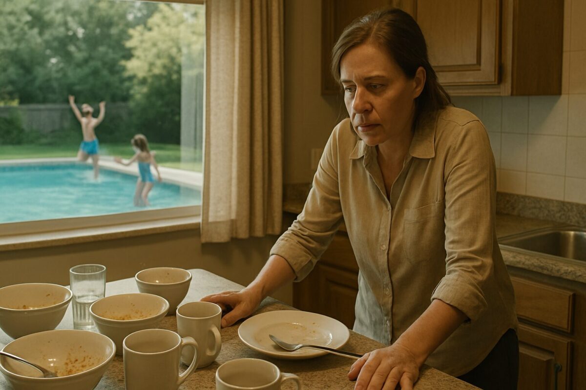 Хозяйка на кухне устала — гости не помогают готовить еду