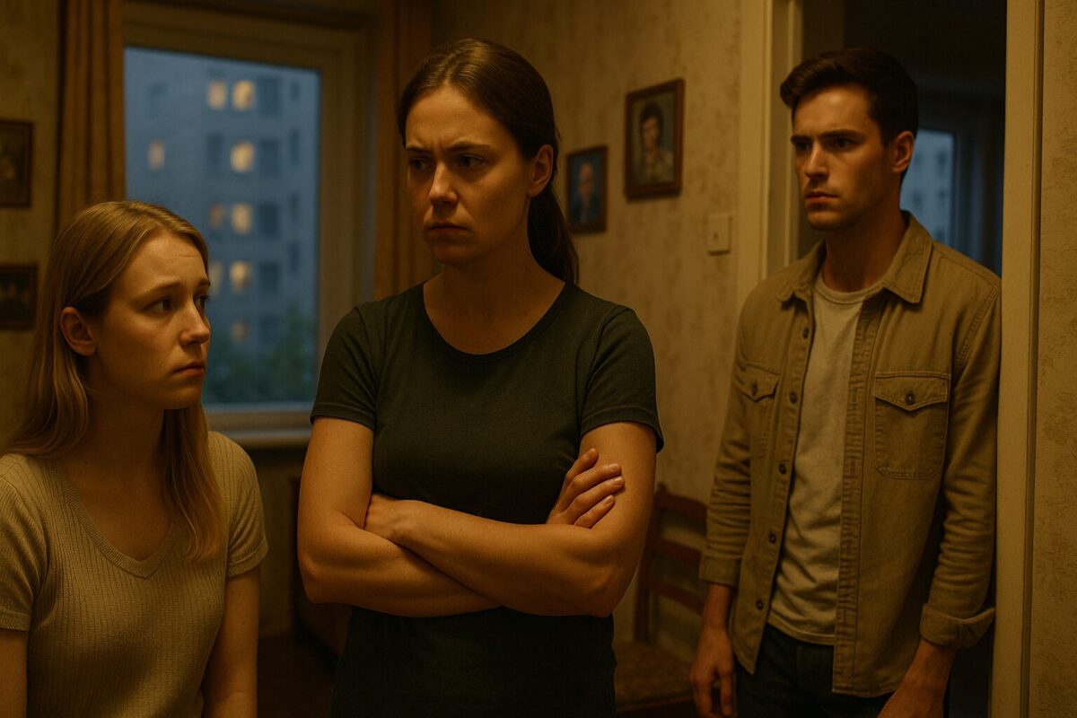 Две сестры в квартире обсуждают, как разоблачить корыстного жениха. Запись разговора на телефон меняет всё