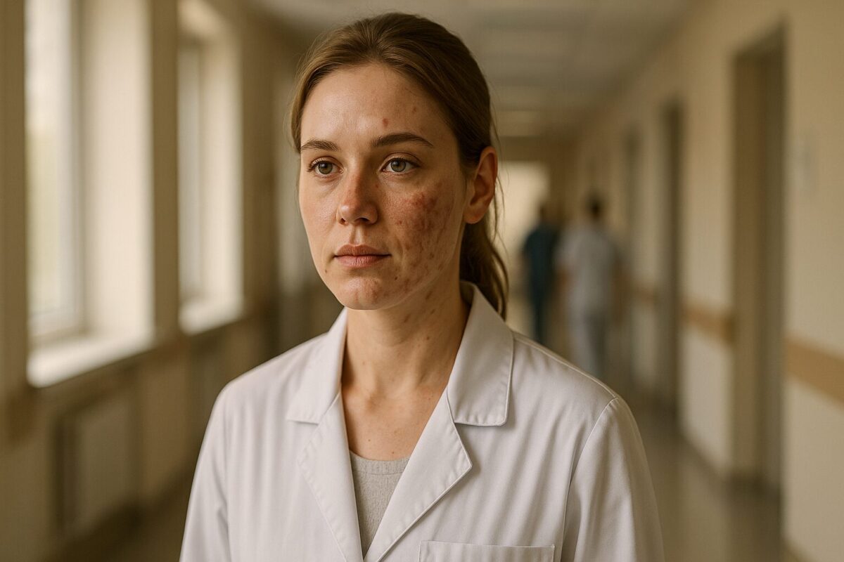 Медсестра в больничном коридоре: момент внутренней силы