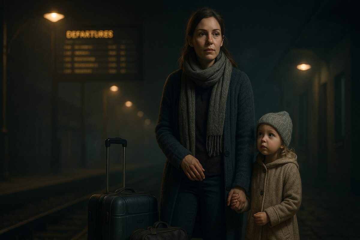 Женщина с ребёнком на ночном вокзале: начало пути к свободе