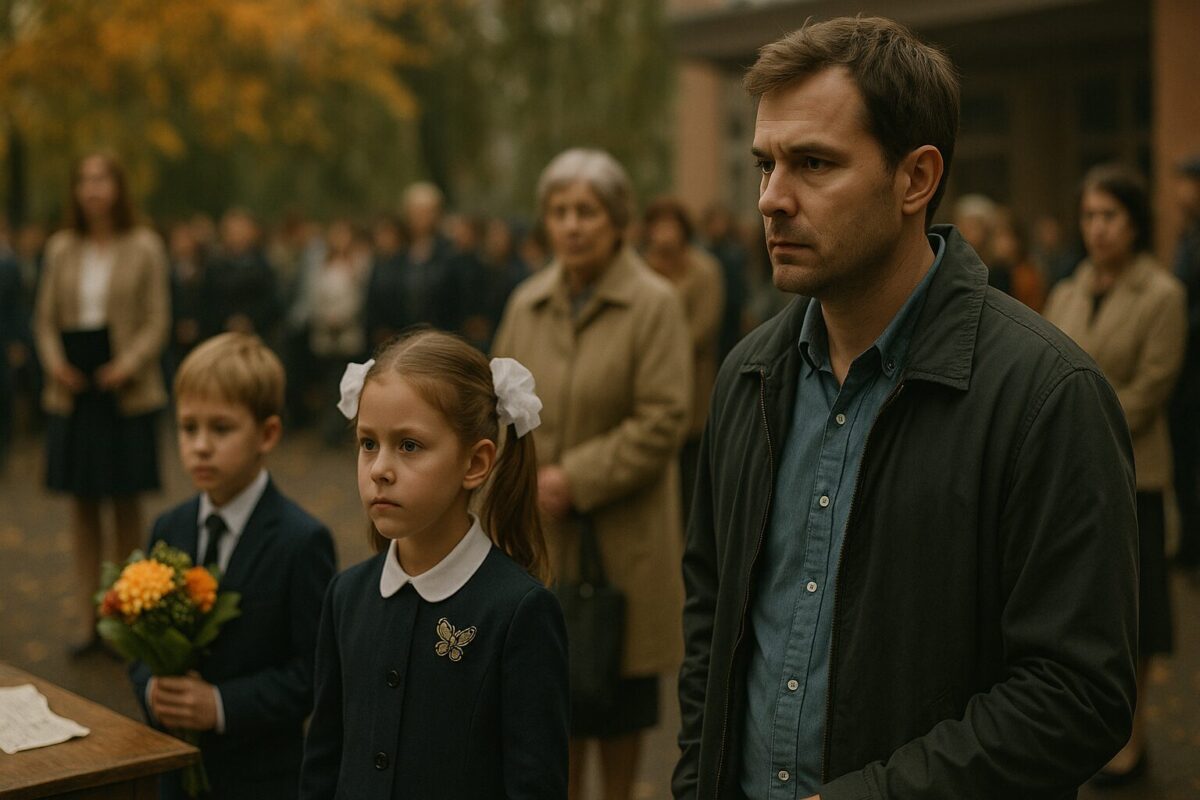 Школьный двор: момент осознания и внутреннего конфликта