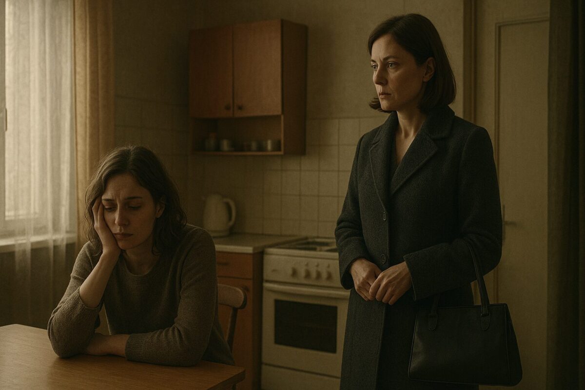 Глава 4 мелодрамы Не брошу — две сестры в тесной кухне, одна уходит, другая остаётся