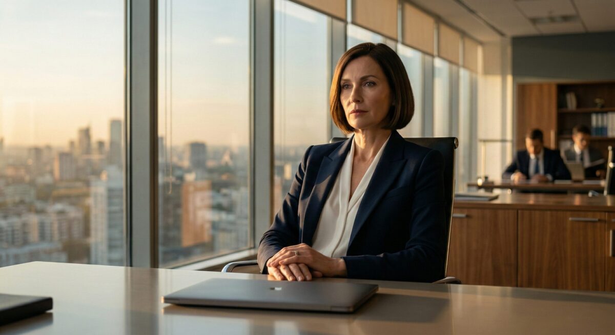 Ольга в своем новом офисе холодно отказывает бывшему мужу Денису в помощи.