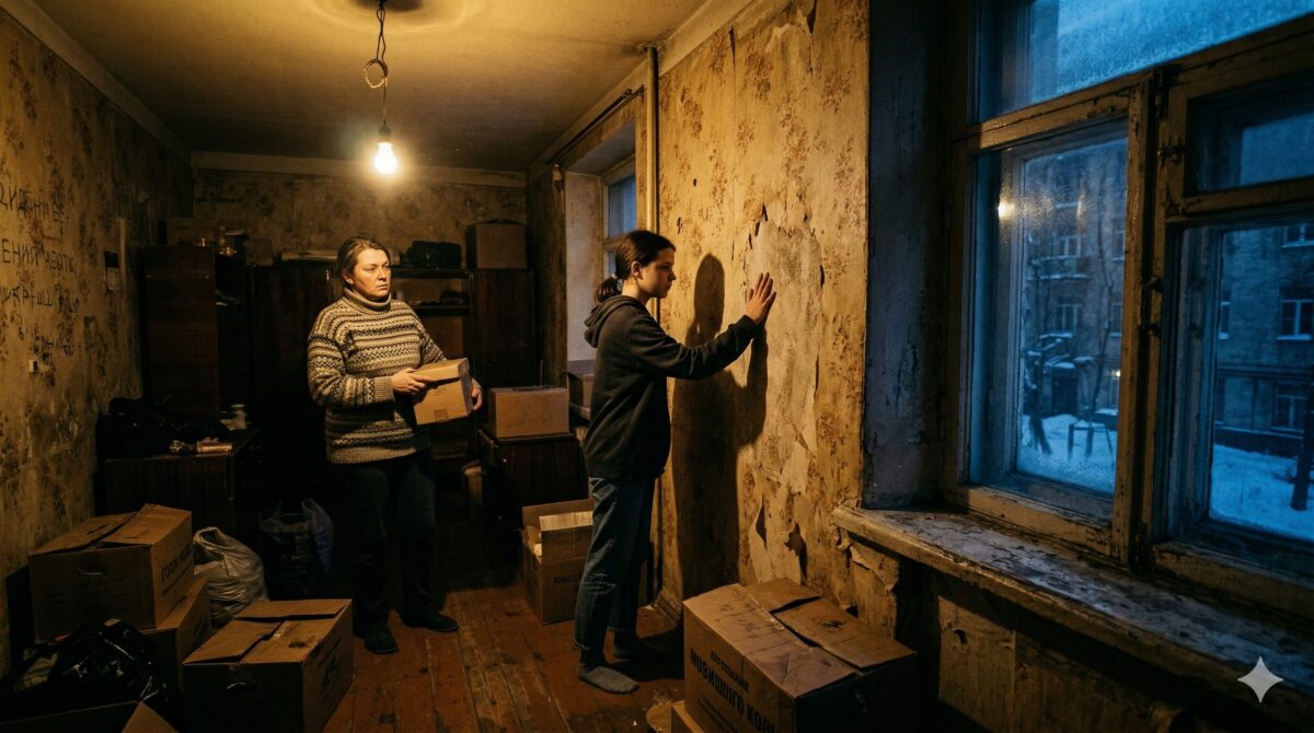 Женщина с дочерью в пустой квартире слушают шорох в стене — мистический рассказ