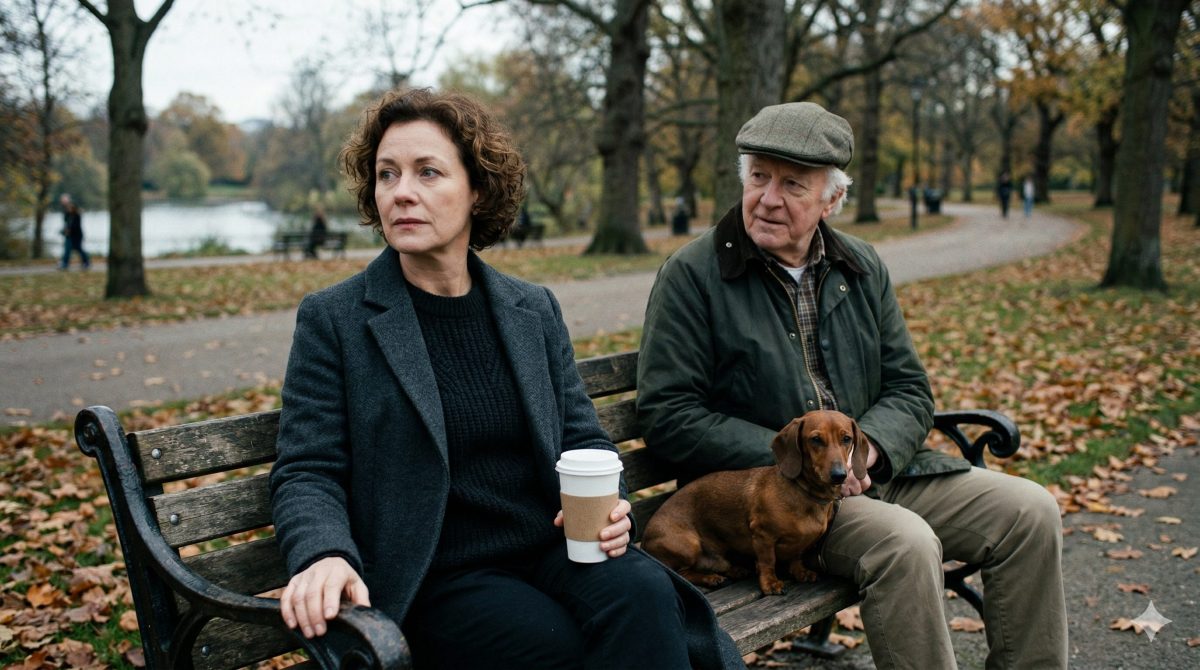 Одинокая женщина на скамейке в парке учится жить заново. Трогательная жизненная история о поиске себя.