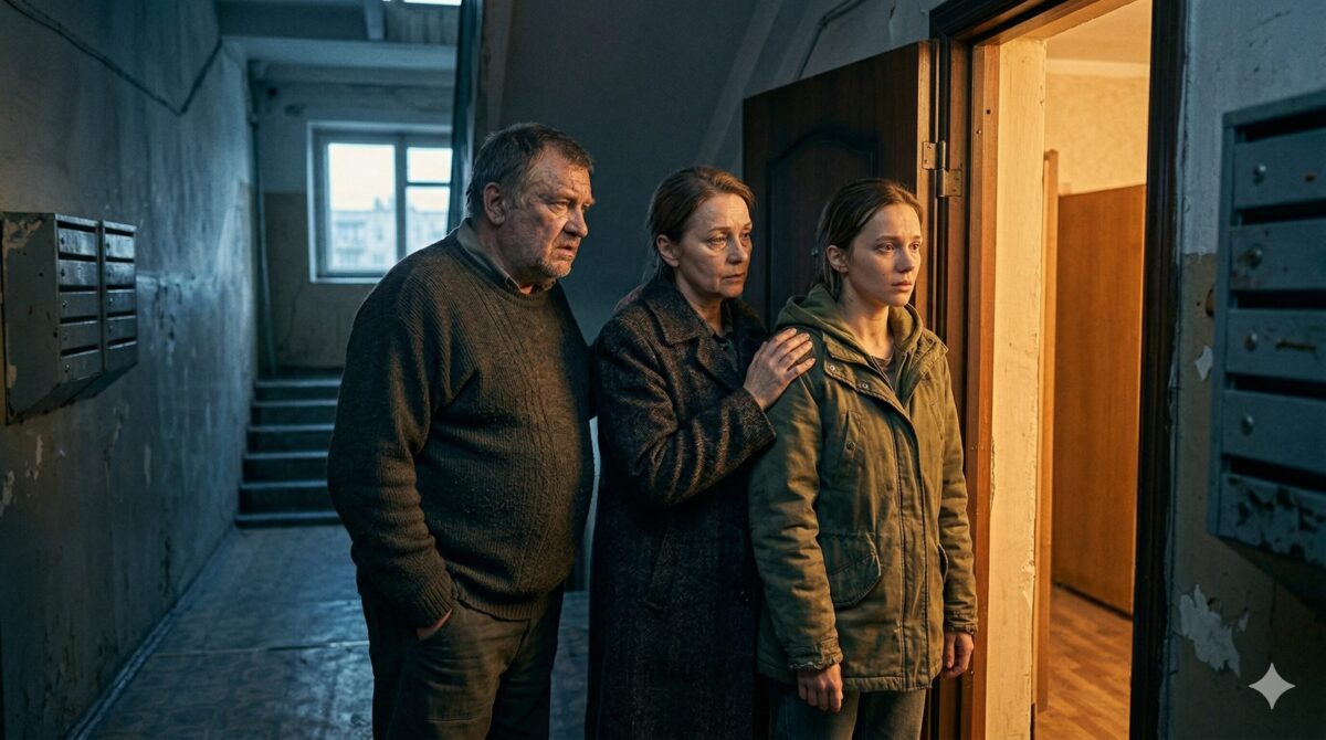 Три соседа у двери