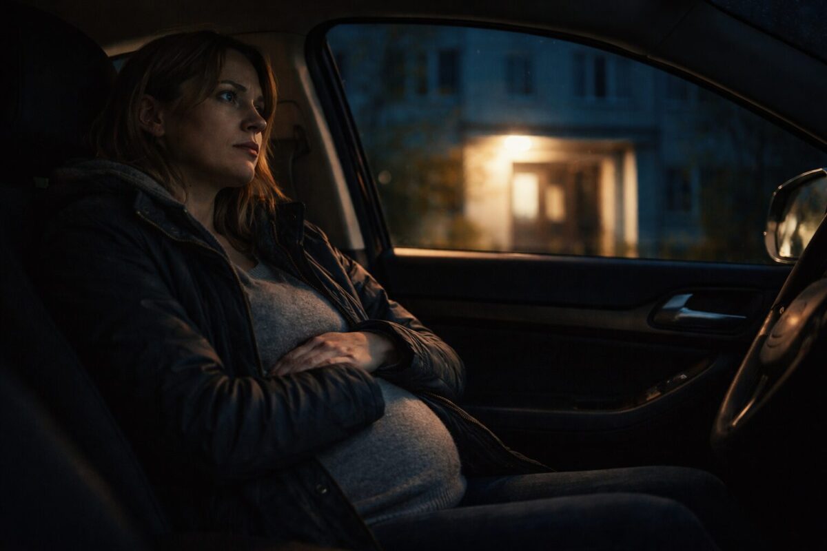 Беременная женщина в машине ночью после звонка бывшему, измена мужа рассказ