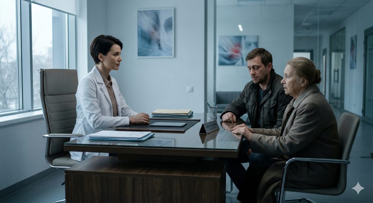 Уверенная женщина-врач смотрит на разоренную семью бывшего жениха. Жизненные истории о прощении.