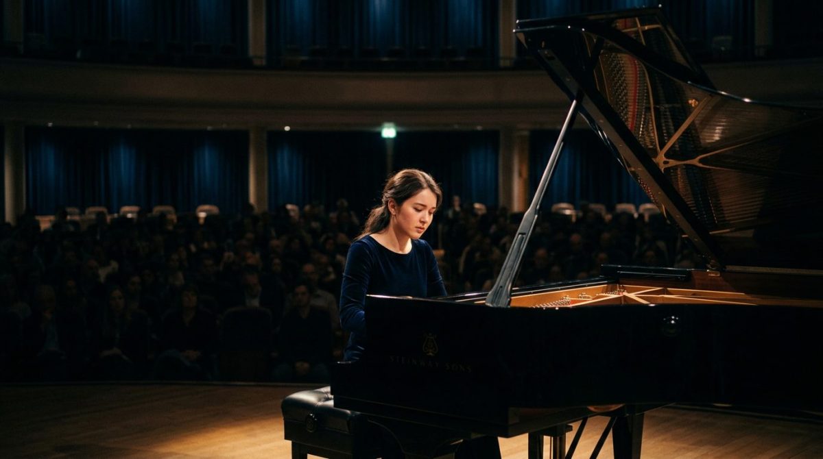Даша играет на рояле в филармонии — момент триумфа и воссоединения с семьёй