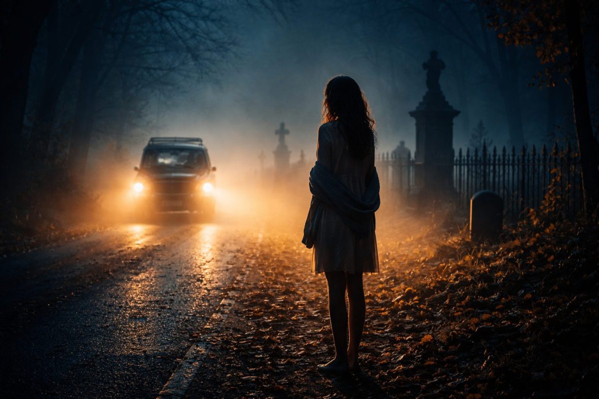 Девушка у ночной дороги рядом с кладбищем — трогательная жизненная история о спасении