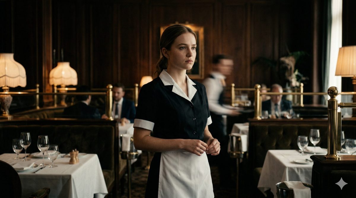 Молодая официантка в дорогом ресторане принимает сложное решение. Сильная женщина рассказ о трудном выборе.