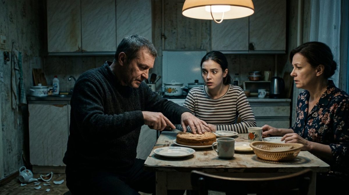 Напряженная сцена на кухне: молодая женщина в ужасе смотрит на руки жениха. Жизненная история.