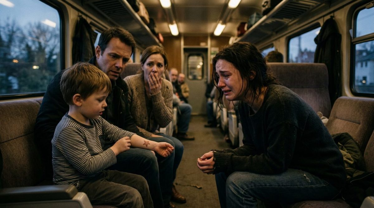 Женщина на коленях в поезде узнаёт сына, семейная драма рассказ