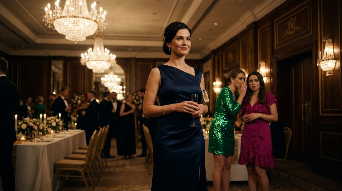 Сильная женщина в элегантном платье шокирует завистливых коллег — этот рассказ о торжестве справедливости.