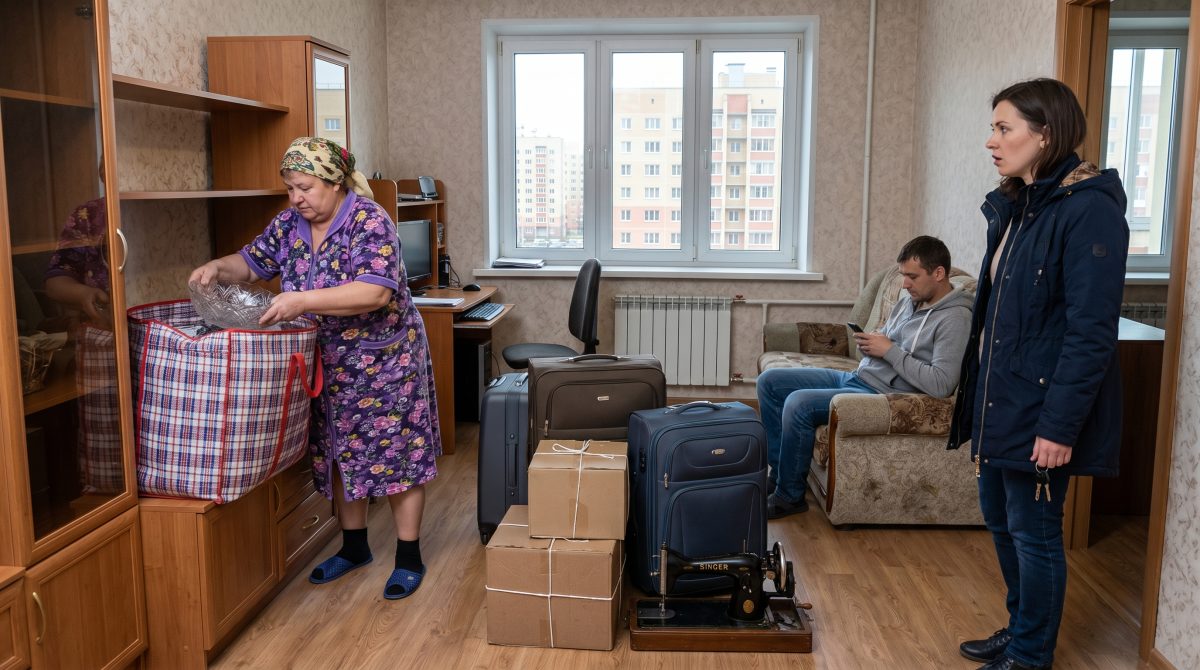 Жена сменила замки, выставив мужа и свекровь с вещами за дверь после предательства.